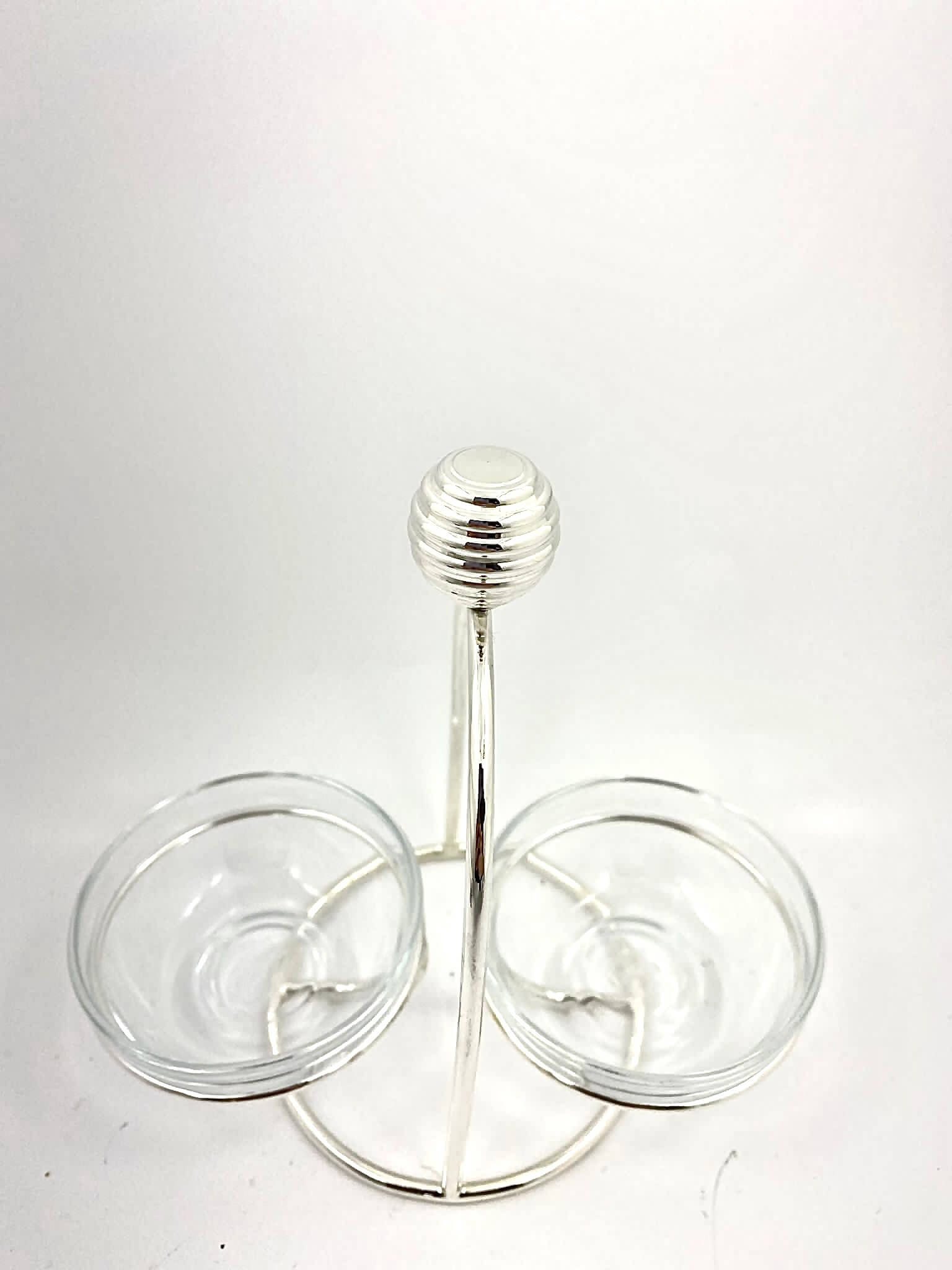 Gümüş Kaplama İkili İkramlık - Görsel 2