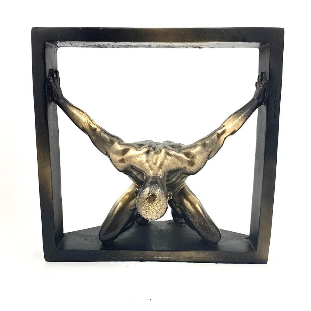 Dekoratif Çerçeveli Adam Obje (Sipariş Üzerine)